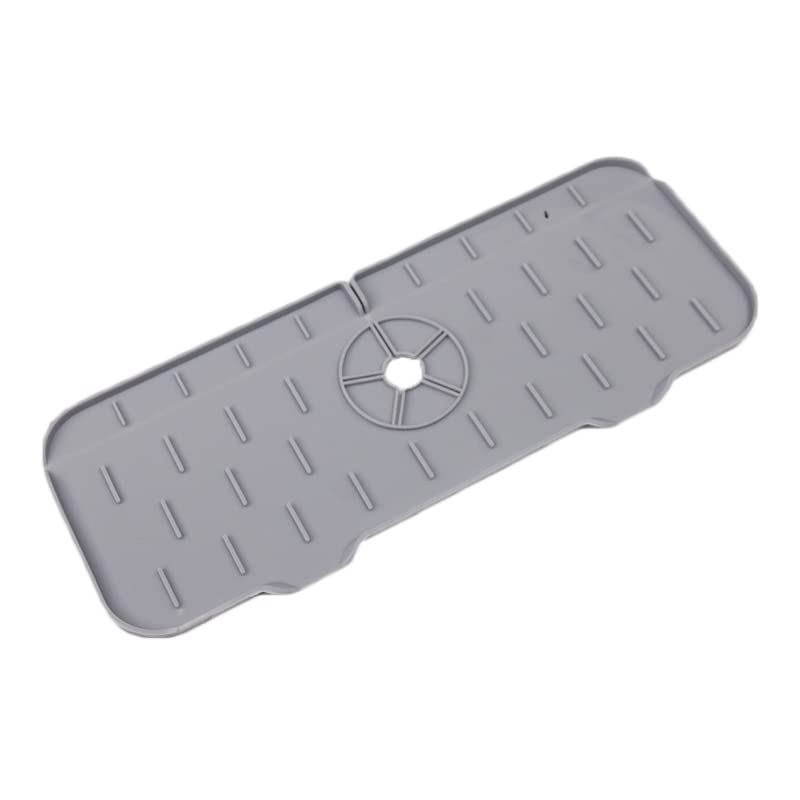 Photo 1 of "Silicon Sink Splash Drying Mat & Faucet Drip Protector - Essential Sink Accessory for Kitchens, Bathrooms, Bars, - Keeps Your Counter Dry & Tidy"
