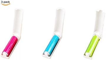 Foldable Lint Roller, Reusable &amp; Sticky Adhesive for All Kind of Fabric &amp; Ground Mat, 3 pcs