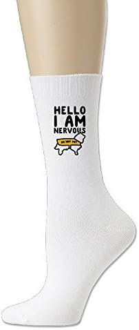 Unisex Hello I Am Nervous Crew Socks