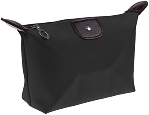 Fxford Water-Resistant Cosmetics Bag Portable Travel Makeup Case Toiletry Pouch FX8198(Black)