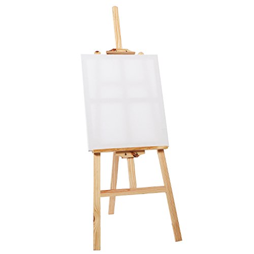 Mygift 55-inch tall natural wood adjustable tripod art easel, pre…
