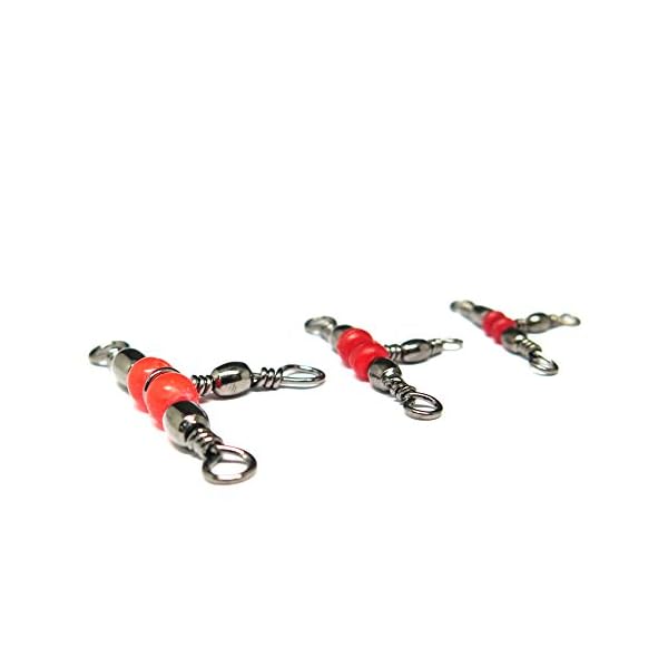 Pisfun-Three-Way-Swivel-Connector-3-way-T-Turn-Swivels-Large-Bass-For-Fishing-50Pcs