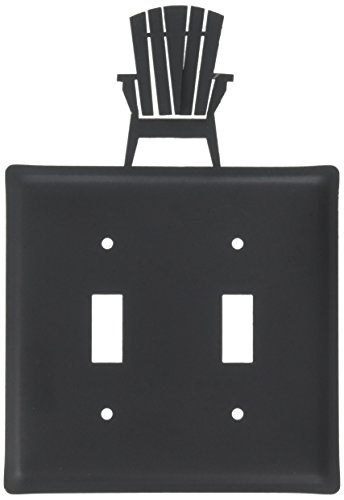 Village Wrought Iron 8 Inch Adirondack Double Switch Cover