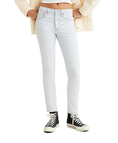 Levi's Women's 501 Skinny Jeans, (New) Light Indigo Destructed, 26 at Amazon
