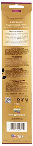 Gonesh Black Orchid-20 Extra Rich Incense, 20 Stick