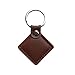 YARONGTECH RFID Leather Key Fob badge 13.56mhz Tag Brown Color Logo printing (pack of 2)