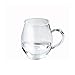 Sun's Tea Ultra Clear Glass Tea Mug | Coffee Mug 16 oz (470 ml) | Borosilicate - Glasses w Big Handle | Simple and Elegant | Microwave Safe | Pure Glass