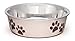 Loving Pets Bella Dog Bowls- Stainless Steel Dog & Cat Bowls - Spill Proof Dog Food Bowl, Cat Bowl, Puppy Essentials & Pet Supplies Great for Home & Travel (Small 10-20 lbs, Paparazzi Pink)