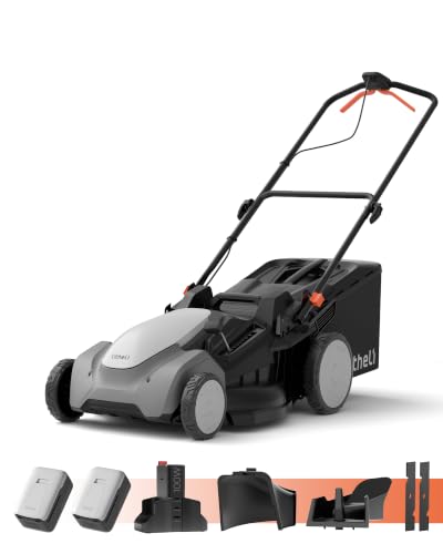 Litheli 21" Cordless Lawn Mower, 2 x 8.0Ah Battery Powered Lawn Mower