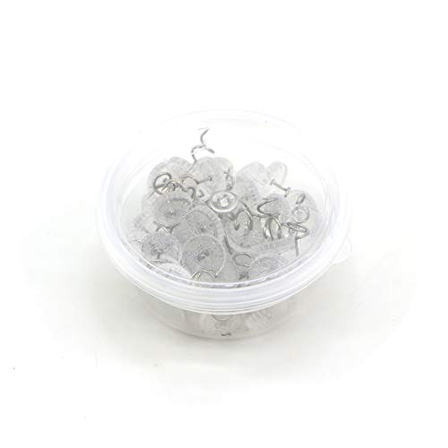 SAISN Upholstery Twist Pins/Push Pins with Clear Heads, Bedskirts/Slipcovers Pins for Sewing and Home Decor (30 Pack)