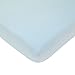 American Baby Company 100% Natural Cotton Percale Fitted Portable/Mini Crib Sheet, Blue, Soft Breathable, for Boys and Girls