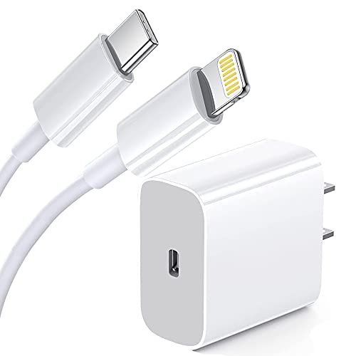 iPhone Fast Charger, [Apple MFi Certified] 20W PD USB C Wall