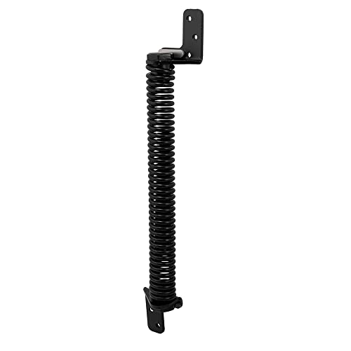 Prime-Line RG 18668 Self Closing Gate Spring, 10-1/2 In., Steel, Black, Adjusta…