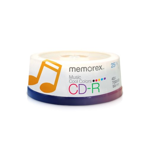 Memorex CD-RM/25 80 Minute Music CD-R (Discontinued By Manufacturer)