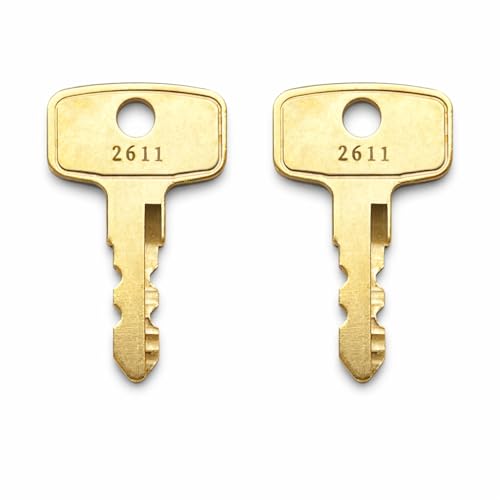 2-Pack 2621 Replacement Keys, Compatible with 1970s Yamaha Motorcycle Models, Pre Cut to Key Code 2611-2650 at Amazon