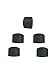 BC Rubber Replacement Tips For Chiropractic Adjusting Tool (5PCS Black)