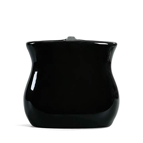 FORLONG FL3021 Black Ceramic Bathroom Accessories Set of 4:1 Gargle Cups,1 Toothbrush Holders,1 Soap Dishes,1 Soap Dispenser