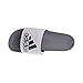 adidas Men's Adilette Comfort Slides Sandals, White/Iron Metallic/Vista Grey, 10