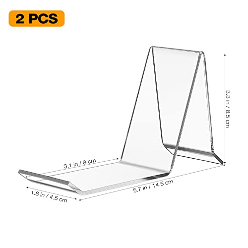 iplusmile 2 pcs Clear Acrylic Shoe Display Stand: Shoe Display Support Rack Holder for Retail Store, Home Wardrobe-Sandal, High Heel, Trainers | Shoe Display Support Rack Holder for Retail Store, Home Wardrobe-Sandal, High Heel, Trainers