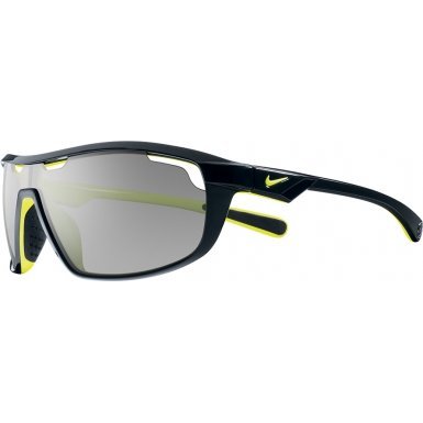 Nike Road Machine Wrap Sunglasses, Black/Voltage/Grey