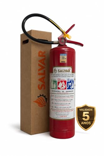 Extintor de Incêndio ABC 6 Kg, Validade 5 Ano + Placa | Extintor ABC 6 Kg 4A-40BC - 5 anos