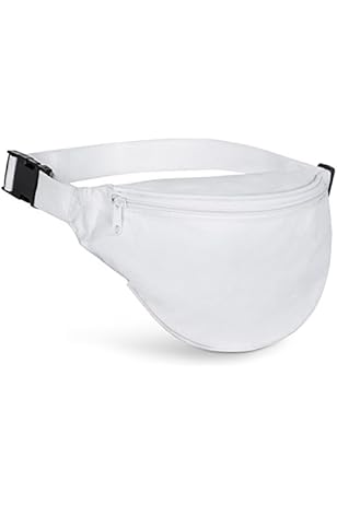 mens white fanny pack