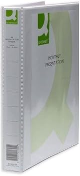 Q-Connect Presentation 25mm 2D Ring Binder A4 White Pack of 6 KF72645 view 2