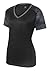 Ladies V-Neck CamoHex Moisture Wicking Athletic Training T-Shirts. XS-4XL