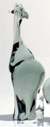 Hand Made Recycled Glass Giraffe Sculpture (XL) [O7-A]