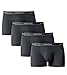 Lapasa Men's Underwear 4-PACK Boxer Brief Micro Modal Super Soft No Fly Pouch Trunks M02,Dark Grey,Medium (Waist 32 Inches -34 Inches)