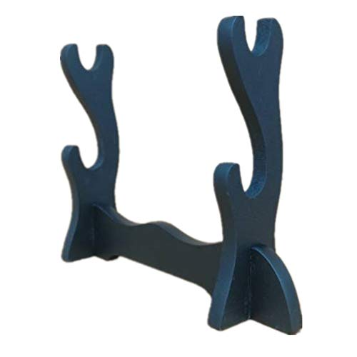 CNLQ Wooden Single Samurai Sword Stand Display for Katana Wakizashi Tanto (2 Tiers)
