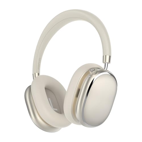 NC95 Auriculares Inalámbricos de Diadema con Cancelación Activa de Ruido,Control con Perilla,Bluetooth 6.0,Control Mediante Aplicación,120 Horas de Batería (Luz de Las Estrellas)
