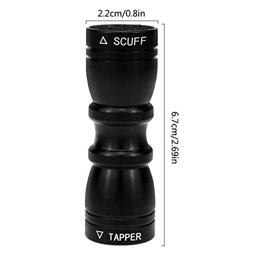 SelfTek 1Pc Snooker and Pool Cues Tips Bowtie 3 in 1 Tip Tool with Tapper Scuff and a Tips Pick (Black) - Thumbnail 6