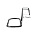 Alliebe 2pcs Towel Rack Hanging Holder for Organizer Bathroom Kitchen Cabinet Cupboard Hanger Over Door（White）
