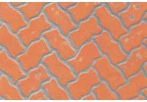 PATTERNED PLASTIC SHEET 2-PACK -- INTERLOCKING PAVING 7-1/2 X 12" 19.1 X 30.5CM