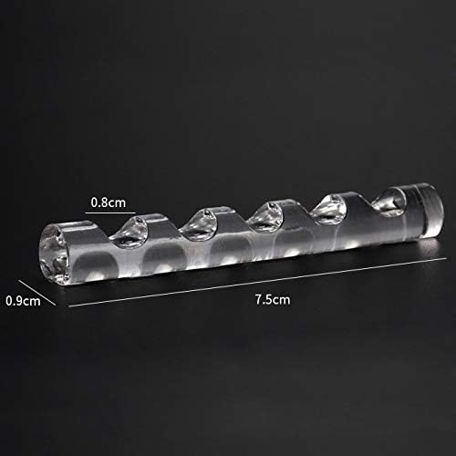 Mwoot 5pcs Nail Art Pen Holder, Makeup Brush Organizer, Acrylic Nail Art Painting Pen Brush Stand, Transparent, 5 Stück (1er Pack) - Image 3