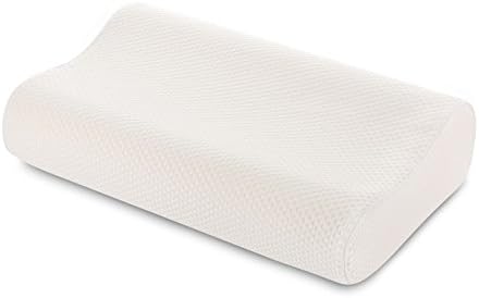 Herbs Dream Memory Foam Posturepedic Side Sleeper Pillow, Orthopedic Shredded Foam Pillows for Sleeping with Removable Knitted Pillow Case (23.4x13.65x4.2 inchs)