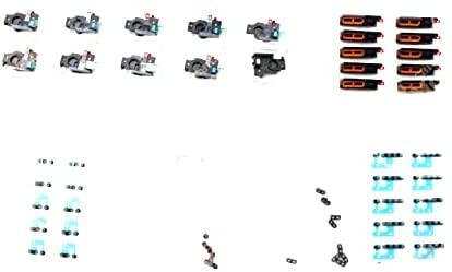 Loud Speaker Mesh/Mic Mesh with Bracket Replacement Compatible with iPhone 12 Pro Max 6.7 inch