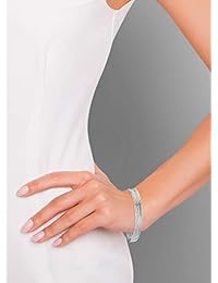 MiaBella - Pulsera de plata de ley 925 con cadena de serpiente maciza con corte de diamante para mujer, ajustable, 6.5 in, 7.0 in, 7.5 in, 8.0 in