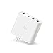 ZMI PowerPlug 4-Port 35W USB Wall Charger Power Adapter, Portable with Foldable Prongs for iPhone, iPad, Samsung Galaxy, and More