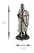 Zeckos Knights Templar Medieval Armored Crusader with Sword and Shield Statue