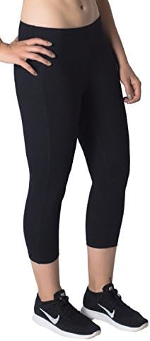 Yoga Athletic Womens Capri Pants - Ultra Soft Leggings for Exercise or Workout (Small)
