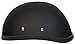 Daytona Eagle Flat Black Skull Cap Novelty Motorcycle Helmet [Medium]