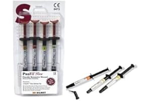 MADRID DENTAL SUPPLY SILMET - Profil Flow (A3 Shade) Dental Hybrid Restorative Syringe Kit (Pack of 4-1 Gm Syringes & 10 Tips) Wall/core Build-up Material by SILMET (160005)