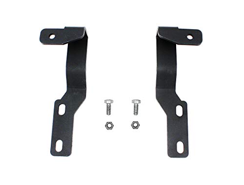 LED Light Pod Metal Hood Mount Bracket Kit/Ditch Hood Light Brackets for 2005-2015 Toyota Tacoma - black.