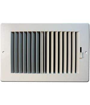 White Plastic Sidewall Or Ceiling Register Amazon Com Industrial