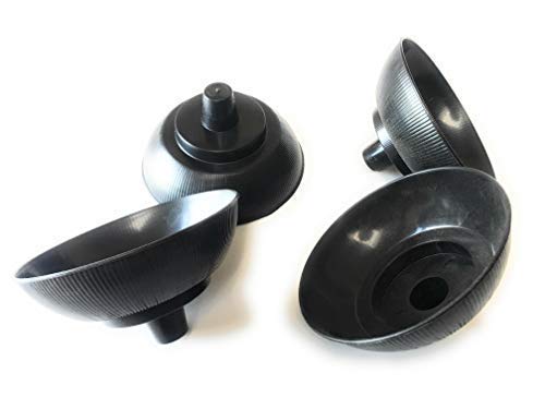 INERRA Large Domed Black Candle Cups - For Foam and Flower Arrangements Church & Weddings (Pack of 5)