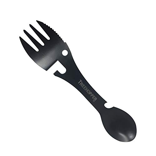 The Sporky – All in One Utensil – Spoon Fork Knife Bottle & Can Opener – Perfect for Camping Backpacking Hiking Hunting – Use at Home The Office Or Boat Camper Car & RV – Outdoor Tactical Travel Gear