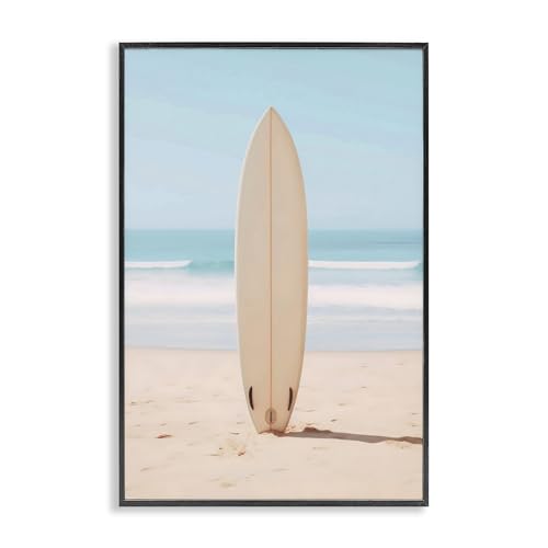 Centered Surfboard Coastal, 12 x 18 Inch Framed Giclée Print