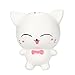 Bibite Exquisite Fun Q Animal Scented Squishy Charm Slow Rising 13cm Simulation Toy Xmas Christmas New Years Gift Bear Snail Tortoise Unicorn Panda Bear (White Cat)